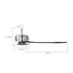Eje de titanio del motor HGLRC 2306,5-1900KV al por mayor aplicable a drones de 5 pulgadas y rones de carreras de 5 pulgadas